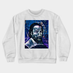 Nicolas Claude Fabri de Peiresc Dark night Portrait | Nicolas Claude Fabri de Peiresc Artwork 5 Crewneck Sweatshirt